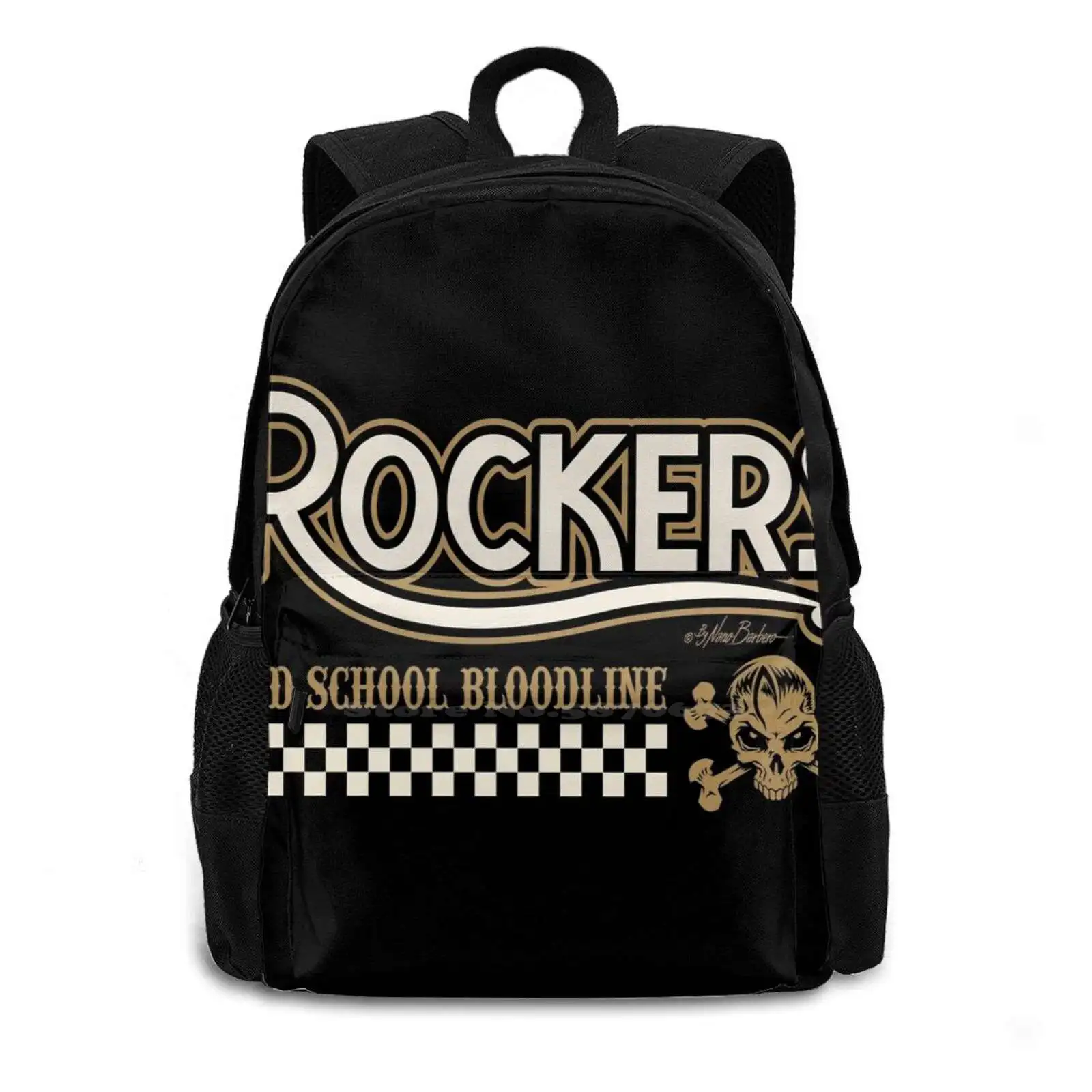 Rockers Old School Bloodline School Bags Travel Laptop Backpack Rockers Stikers Tablet Cases Shop Online