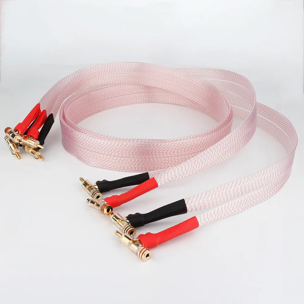 Nordost Valhalla Hifi Speaker Cable OCC Silver Plated Loudspeaker Cable With Gold Plated Lockable Banana/Y-spade Plug