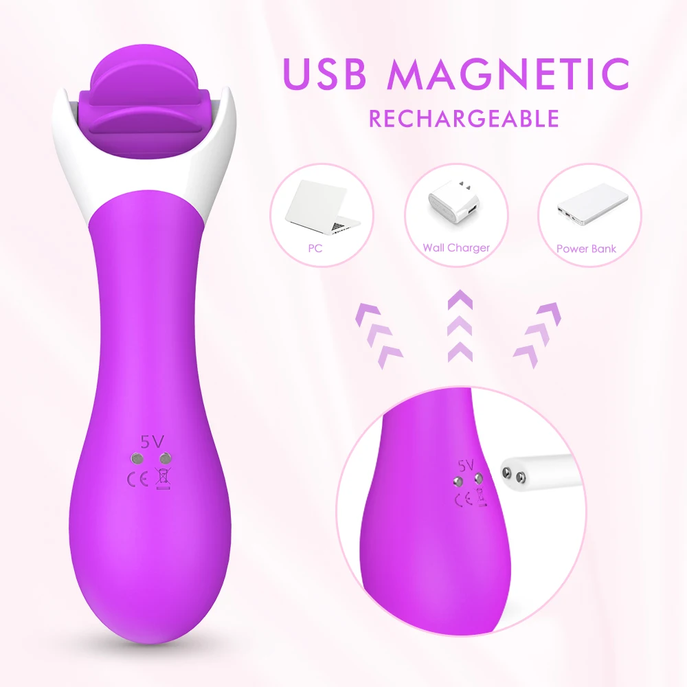 Oral Rotating Clitoris Stimulator G Spot Vibrator Rechargeable Dual Motor Tongue Vibrator Adult Sex Toy for Women Intimate Goods