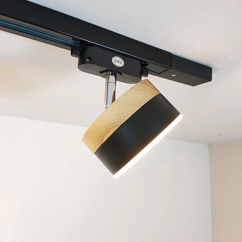 9w 12W Led Track light aluminum Spot on Rail Ceiling Rail Track lighting Replace Halogen Lamps AC220V