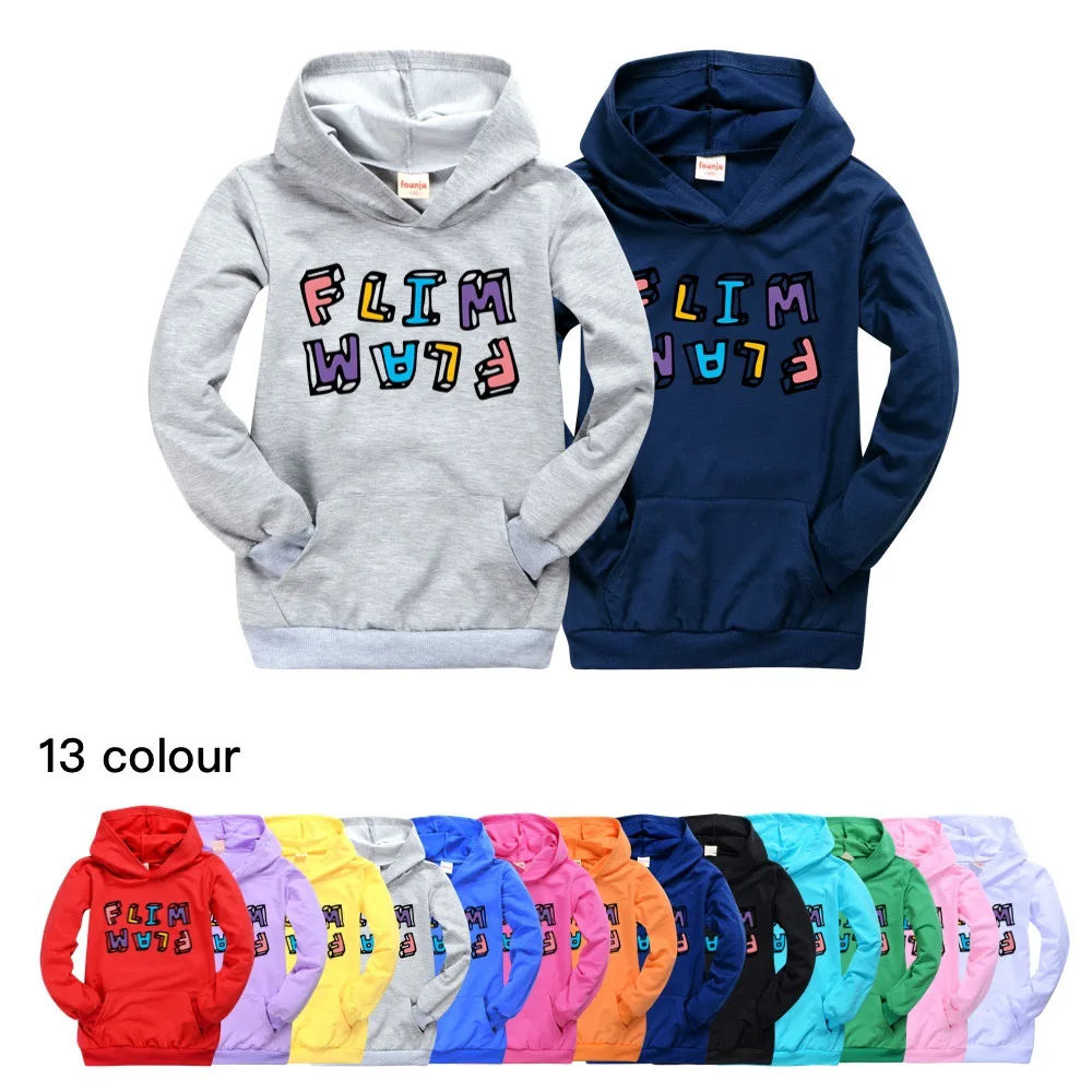 

Flamingo Flim Flam Hoodies Kids Coat Boys Sweatshirts Pullovers Outerwear Hoodie Girls Jacket Streetwear Hoody Boys Clothes