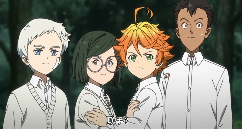 The Promised Neverland-Peluca de cabello sintético para hombre y mujer, cabellera artificial corto de Cosplay con gafas, color verde, resistente al calor, con gorro