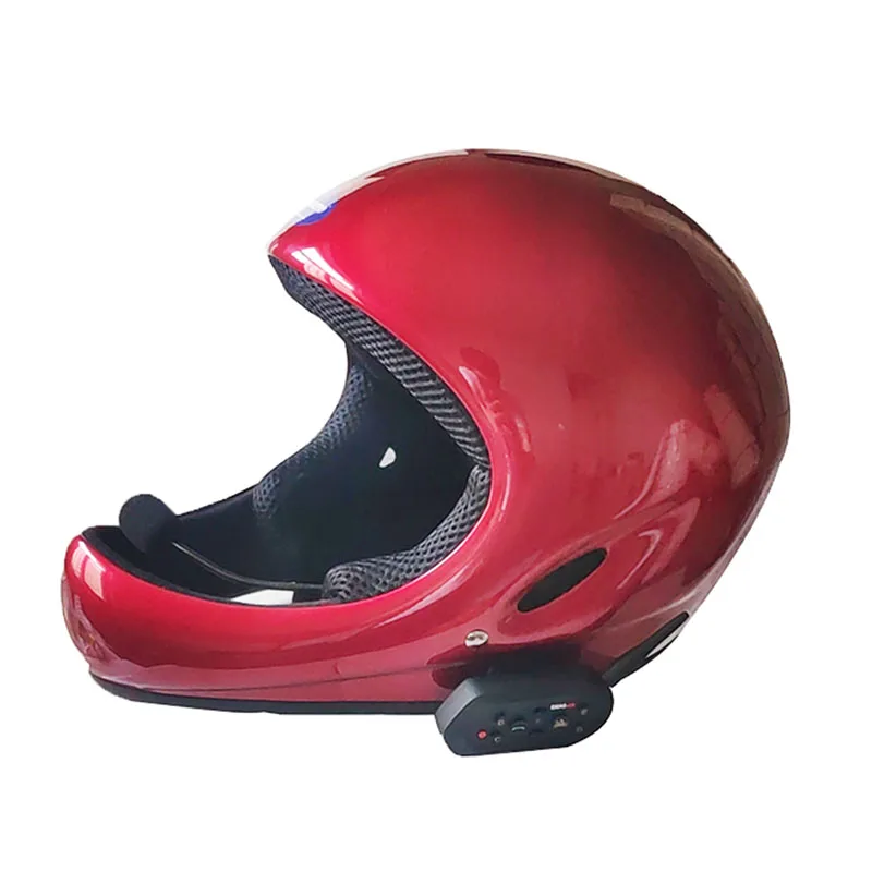 Full Face Paragliding Helmet with Bluetooth Intercom, Fiber Glass, Hang Gliding Helmet, Cool Shape Air Vent