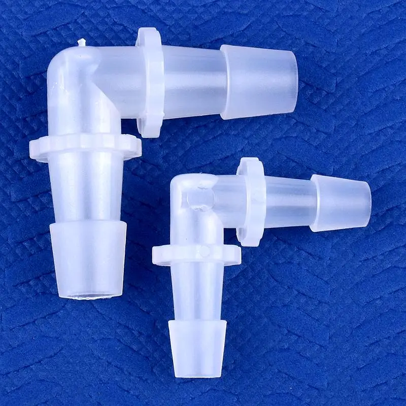 5~200pcs 1.6~11.1mm PP Equal Dia Elbow Connectors Medical Hose Joints Aquarium Fish Tank Pagoda Joint Air Pump Aerator Fittings