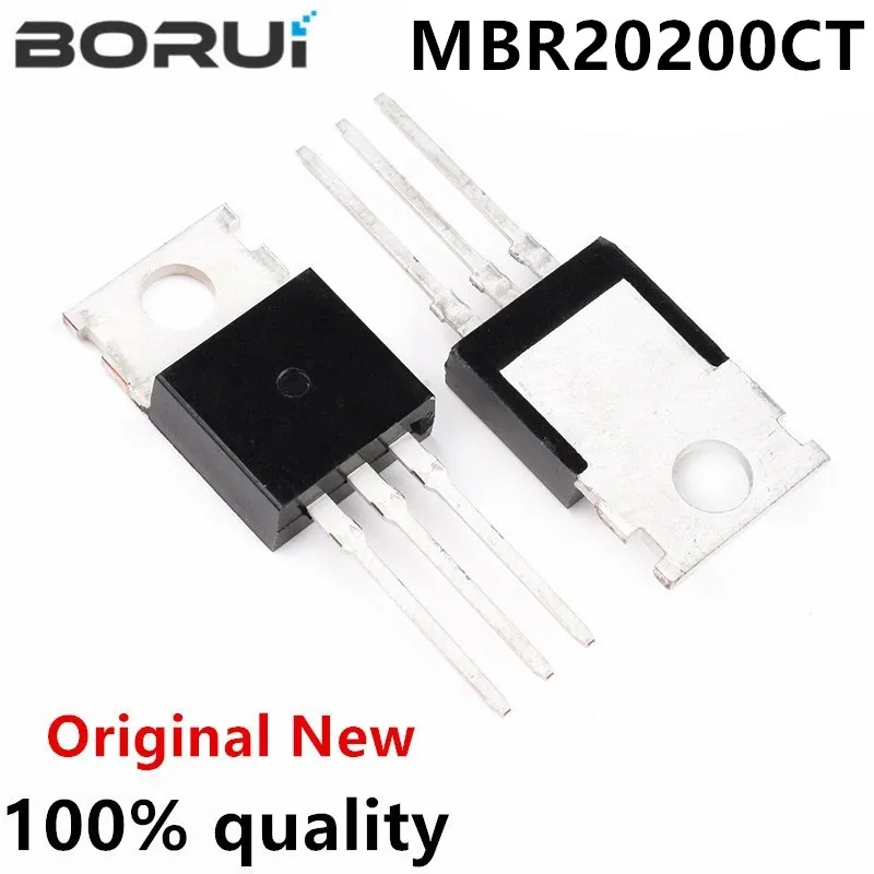 10pcs MBR20200CT MBR20200 MBR20200C TO-220 Schottky & Rectifiers 20 Amp 200 Volt Dual new original