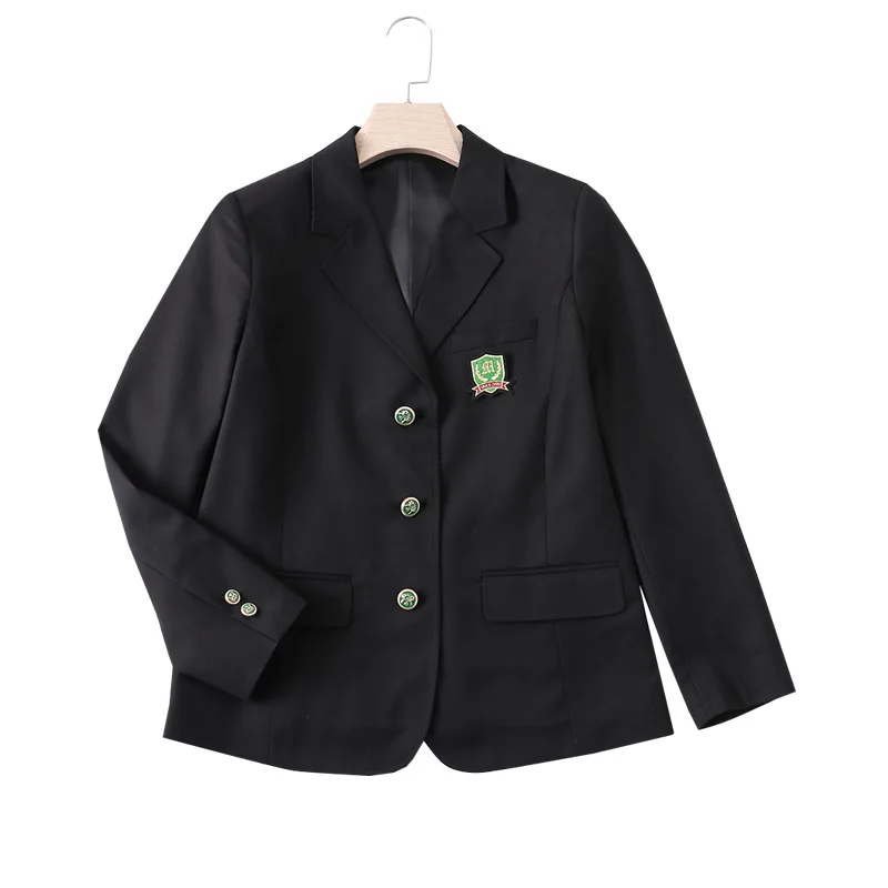 JK-Chaqueta de manga larga para niño y niña, traje de estilo universitario japonés, chaqueta, abrigos, Top para uniforme escolar JK DK, para primavera y otoño