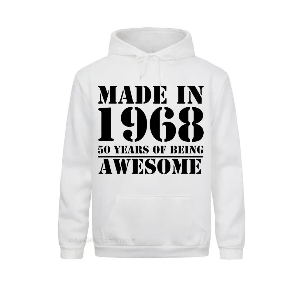 Men Made In 1968,Print Harajuku Hoodies Men's Kawaii Sunlight Sportswear 50 Years Of Being Print Harajuku Hoodies New