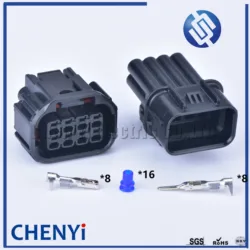 8 Pin car waterproof auto connector male or female LED headlight speaker plug sensor connectors 6181-6850 6189-7423 For Honda