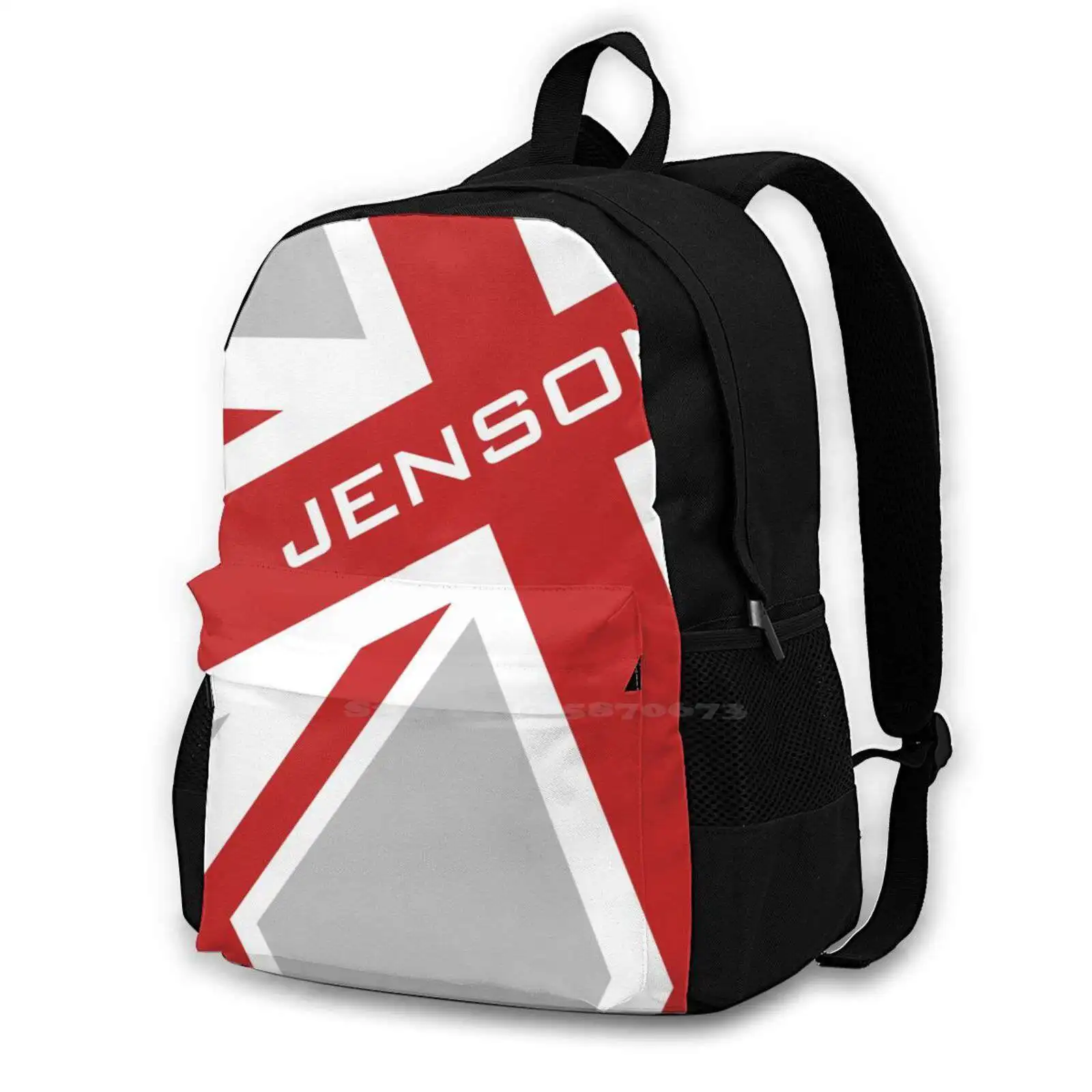 Jenson Button-Union Jack Women Men Teens Laptop Travel School Bags Jenson Jenson Lewis Hamilton Lewis Hamilton