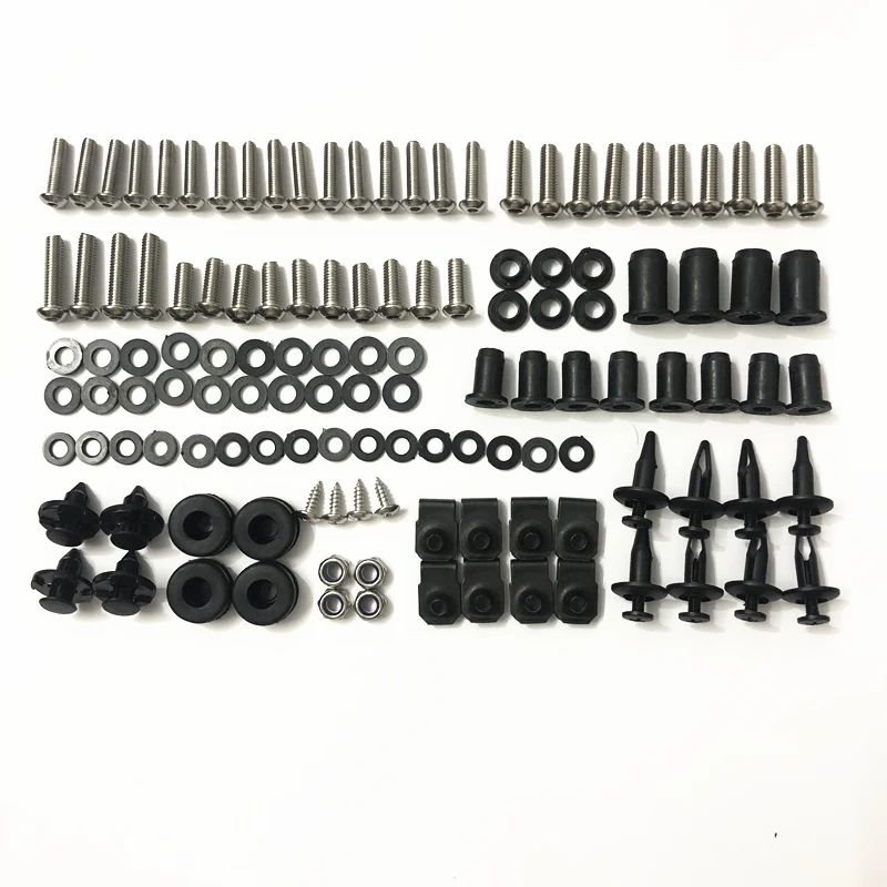 

Universal Black Silver Body Fairing Bolt Screw Nut Fastener For All Bicycle Motorcycle Plastic Fairings