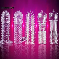 Reusable condoms For Men delay ejaculation Penis​ enlargement cockrings dots Condom Lasting Ring penis sleeve for adults 18