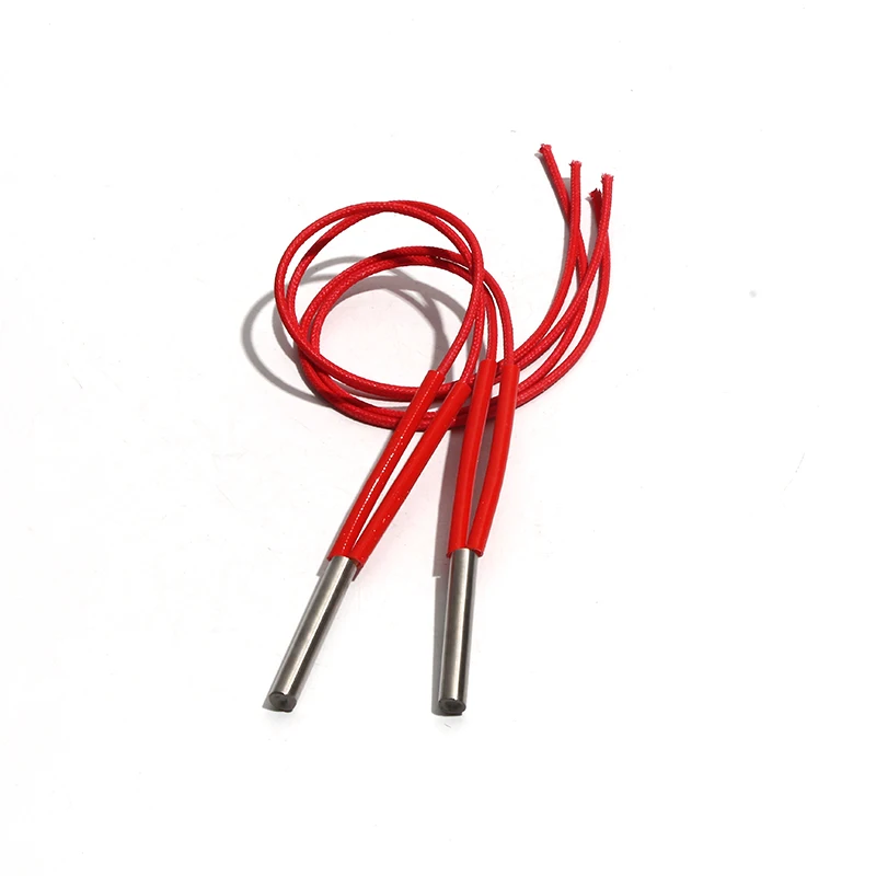 Resistencia al calentamiento de cartucho, tubo de calor eléctrico de un solo extremo, 6mm X 19, 0mm/195mm/200mm/210mm/220mm, 300W, 110V/220V/380V, 5 uds.