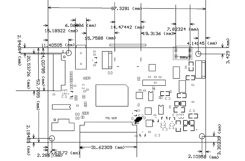 7 Inch Touch Display Module Groep Gewijd Voor Android Systeem IIC6P Plug En Play HDMI720P Resolutie 1024X600IPS Screen