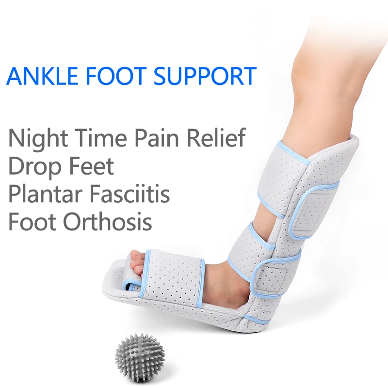 Plantar Fasciitis Night Splint Foot Drop Support Brace Adjustable Foot Stabilizer Orthotic Sleeping Immobilizer Stretch Boot