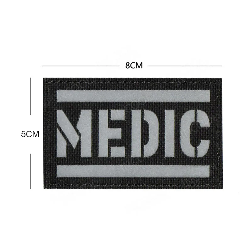 Parche bordado médico táctico reflectante IR PVC - imagen 4