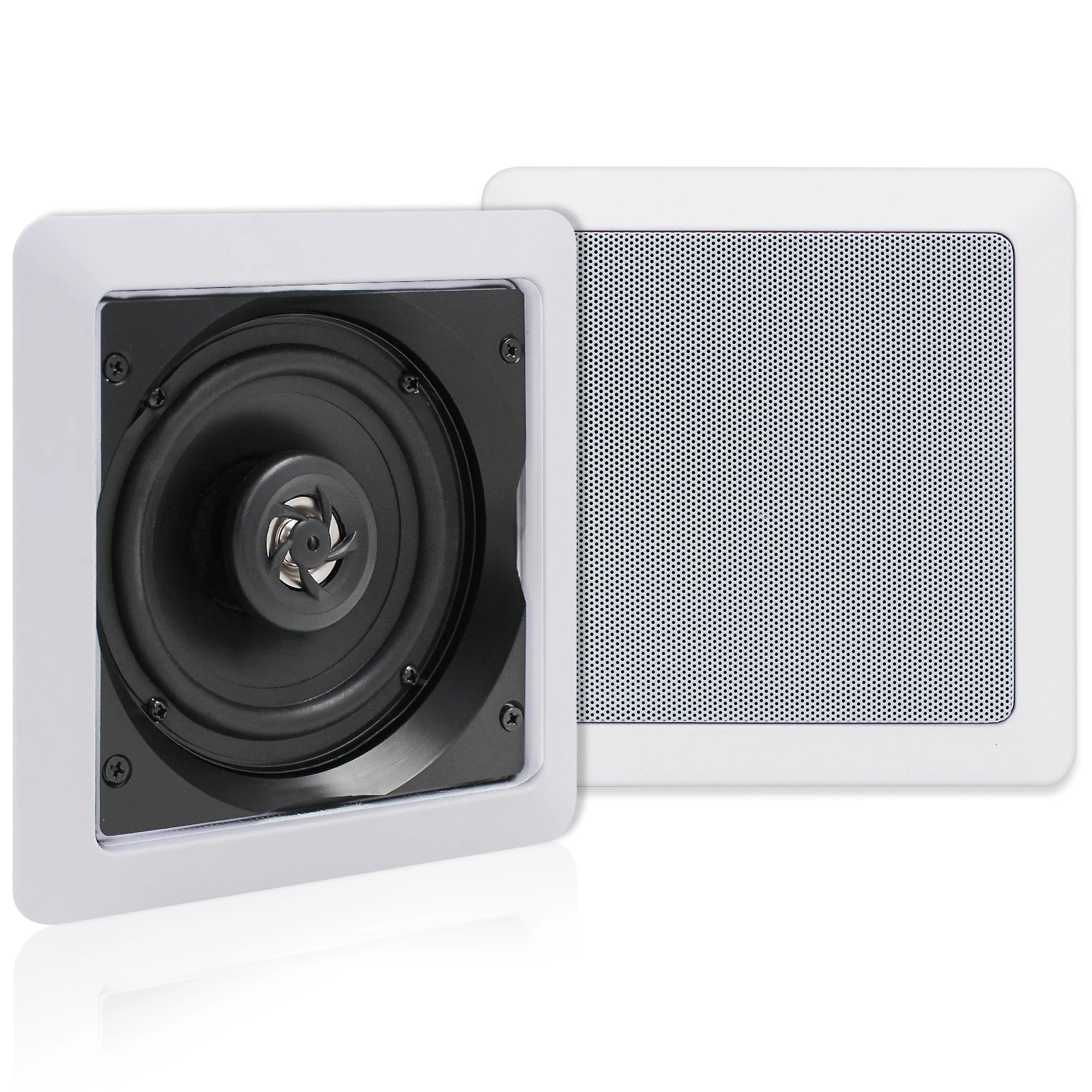 Herdio 5.25 Inch 2-Way Ceiling In Wall Bluetooth Speakers Audio System For Home Theater Living Room Office Shop Dropshipping