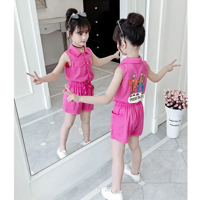 Girls Clothing Sets 2020 summer teen Girls Clothes Outfit Kids Tracksuit For Girl Suit Children Clothing 8 10 12 Year