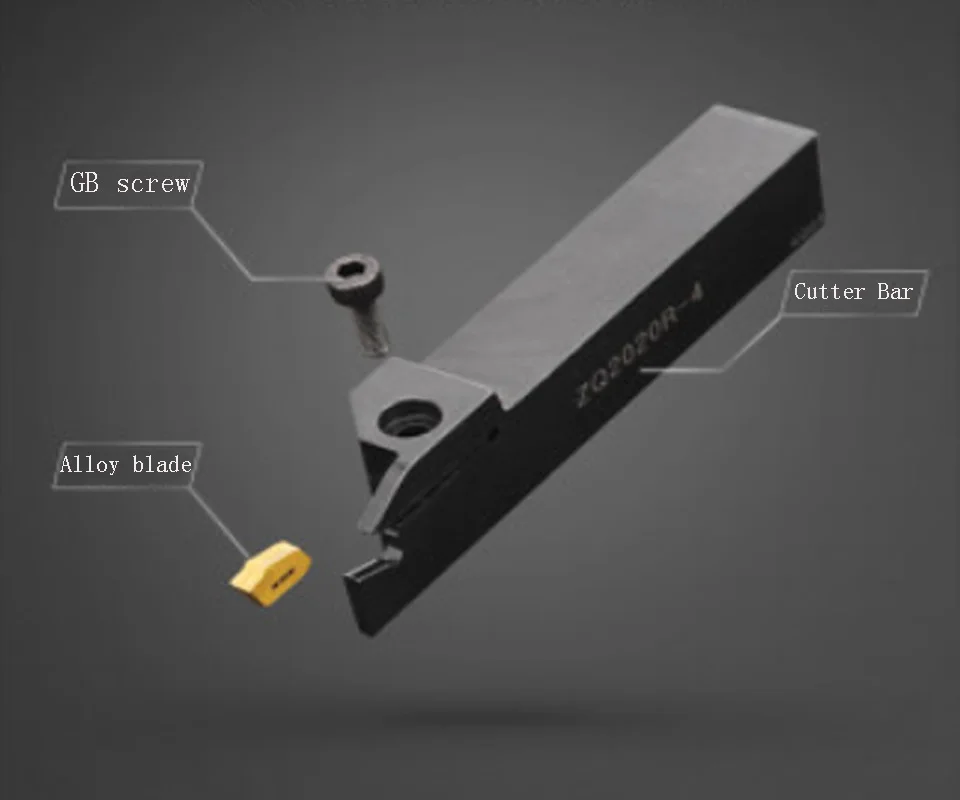 GULING CNC slotting cutting tool bar ZQ1616R/2020R/2525R/2020L/2525L-2-3-4-5-6 single head external slotting tool lathe tools