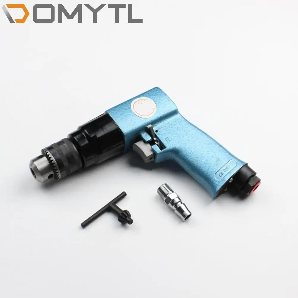 1/8 Reversible Air Drill 10mm Pneumatic Pistol Drill Gun FY2301 Industrial Grade Chuck Tools