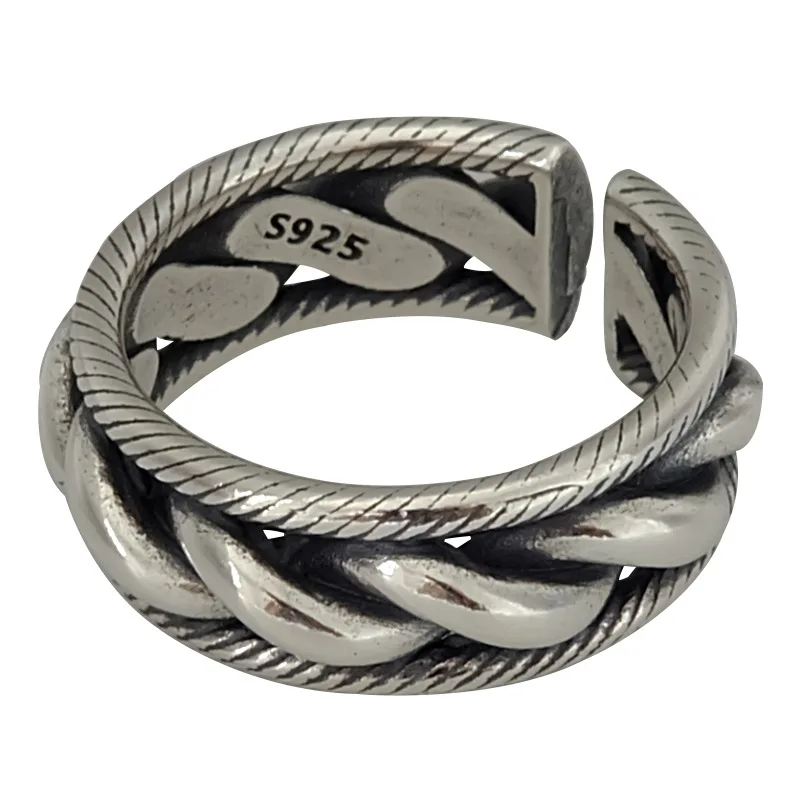 New Arrival Fashion Big Cross Thai Silver Unisex Finger Ring Promotion Cheap Gift For Women Men Jewelry Never Fade