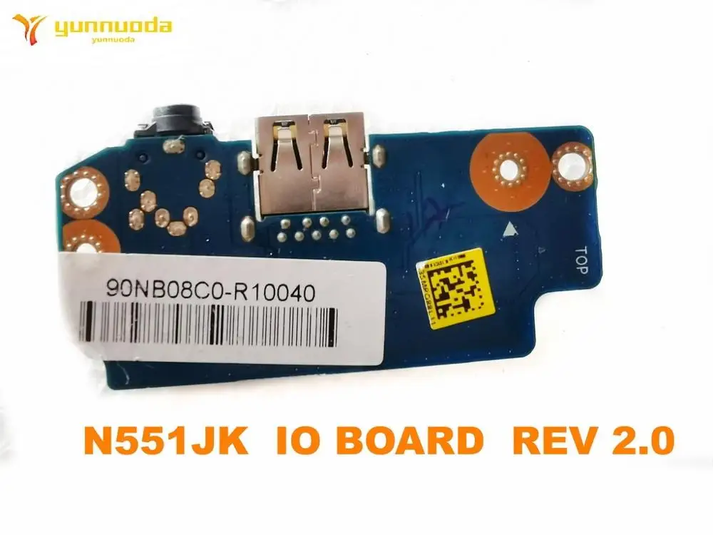 Original For ASUS N551JK USB Audio board N551JK  IO BOARD  REV 2.0 Tester good Free shipping