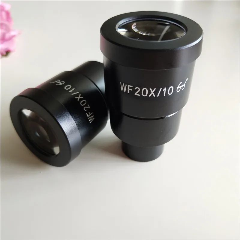 WF20X 10 мм, высокий окуляр и широкоугольный стереомикроскоп, оптический окуляр с монтажным размером 30 мм 30,5 мм