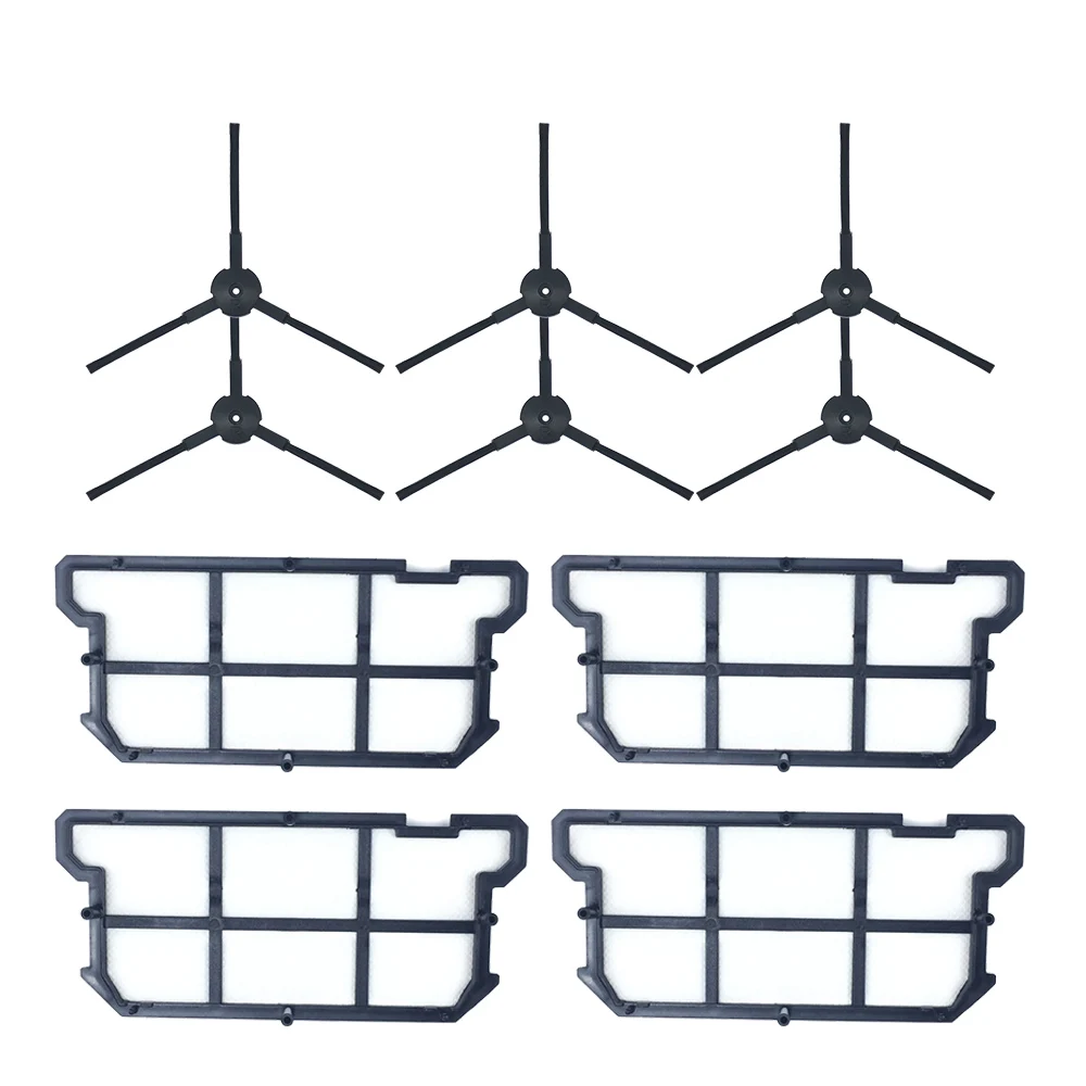 ตัวกรองHepaสำหรับIlife V7s V7 V7s Proหุ่นยนต์เครื่องดูดฝุ่นชุดแปรงด้านข้าง + Hepa FilterสำหรับChuwi ILIFE V7s Proอุปกรณ์เสร...