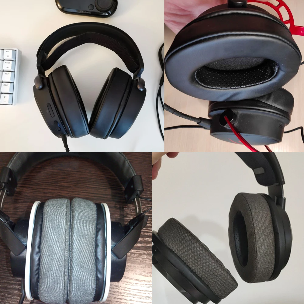 Replacement Ear Pads for Philips SHP9500 SHP-9500 SHP 9500 Headset Parts Leather Cushion Velvet Earmuff Earphone Sleeve Cover