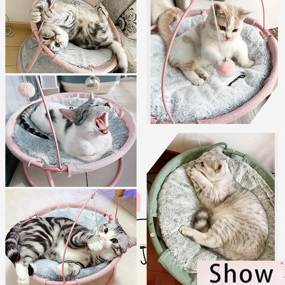 SHUANGMAO Pet Cat Bed Removable Cats House Beds for Lounger Small Dog Bed Kitten Window Winter Warm Cute Sleeping Mats Products