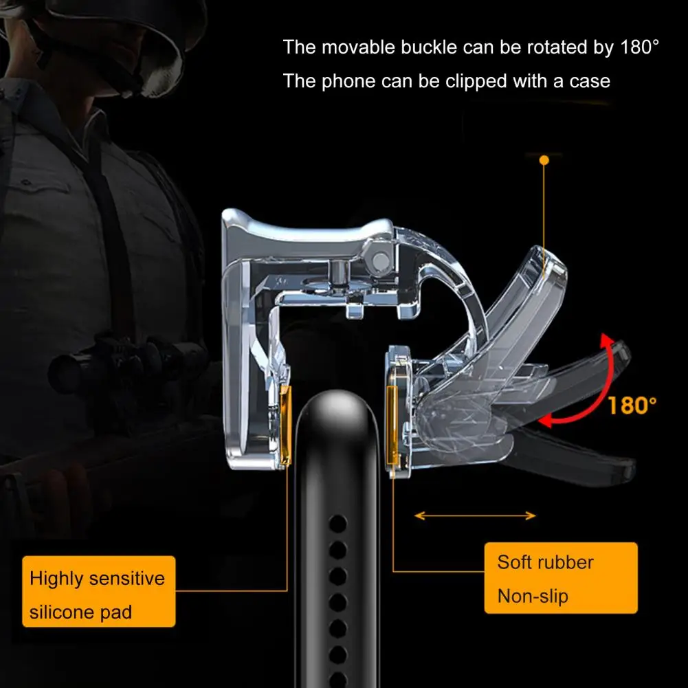 Joystick de disparo para juegos de teléfono inteligente GT01, 2 uds., para PUBG, Mini controlador de gatillo de juego de Metal, botones de fuego, controlador de disparo Pubg