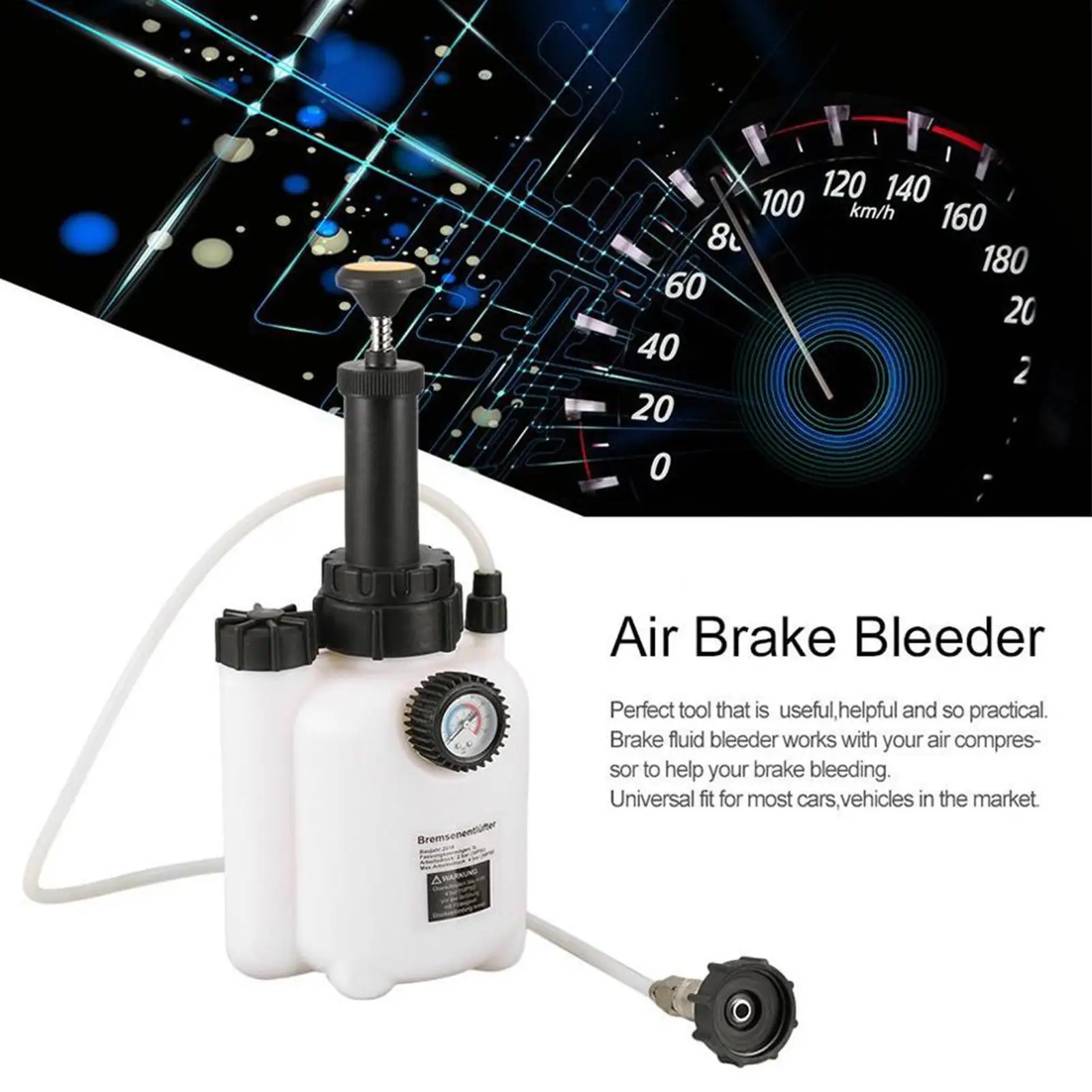 3L Car Auto Pneumatic Brake Fluid- Bleeder Brake Bleeding Oil Change Tool For Cars Trucks Motorcyles Brake Fluid- Changer