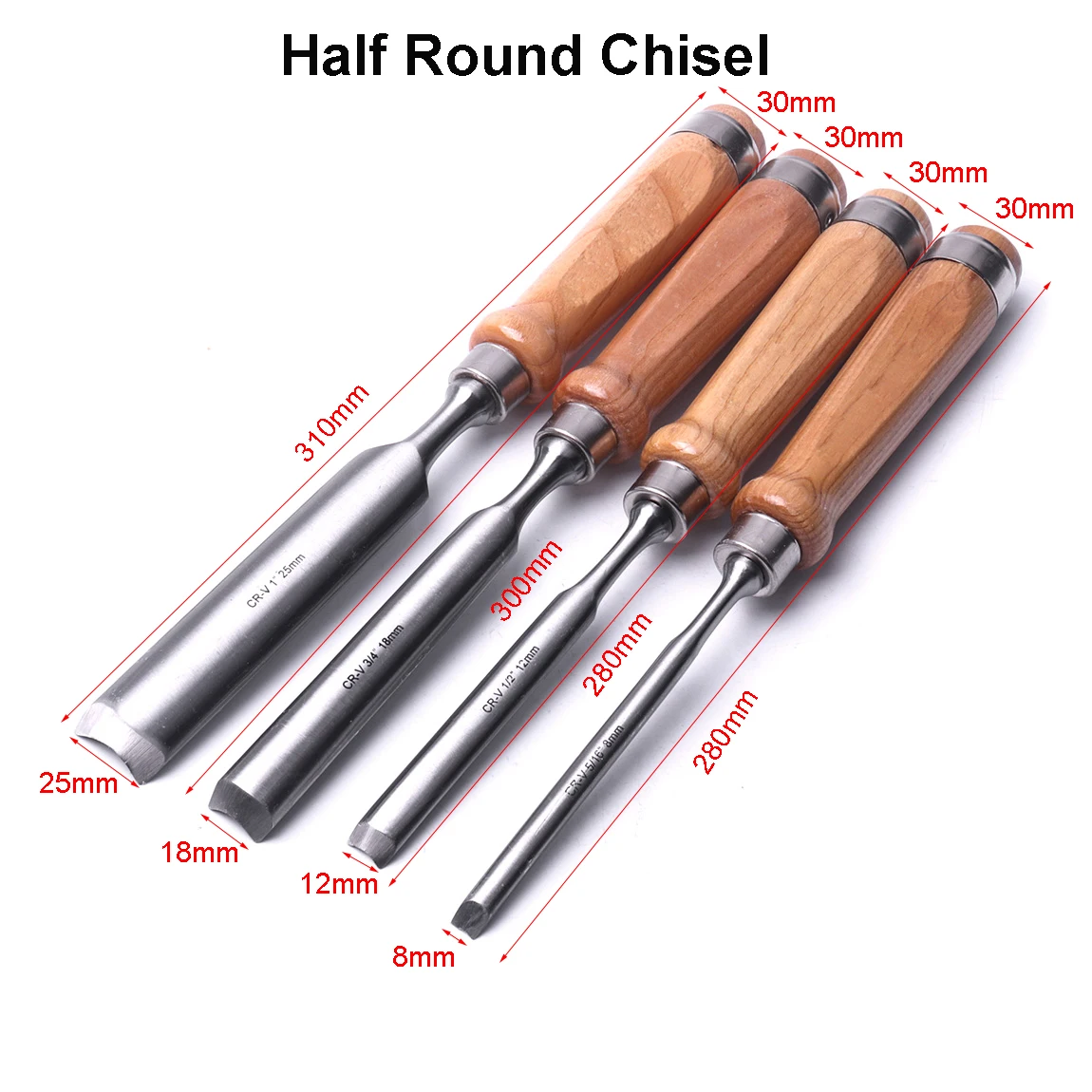 Wood Chisel Tool Set Woodworking Carving Chisel Carpentry Flat Chisels Half-round Chisels DIY Woodcut Carving Knife Gift for Men