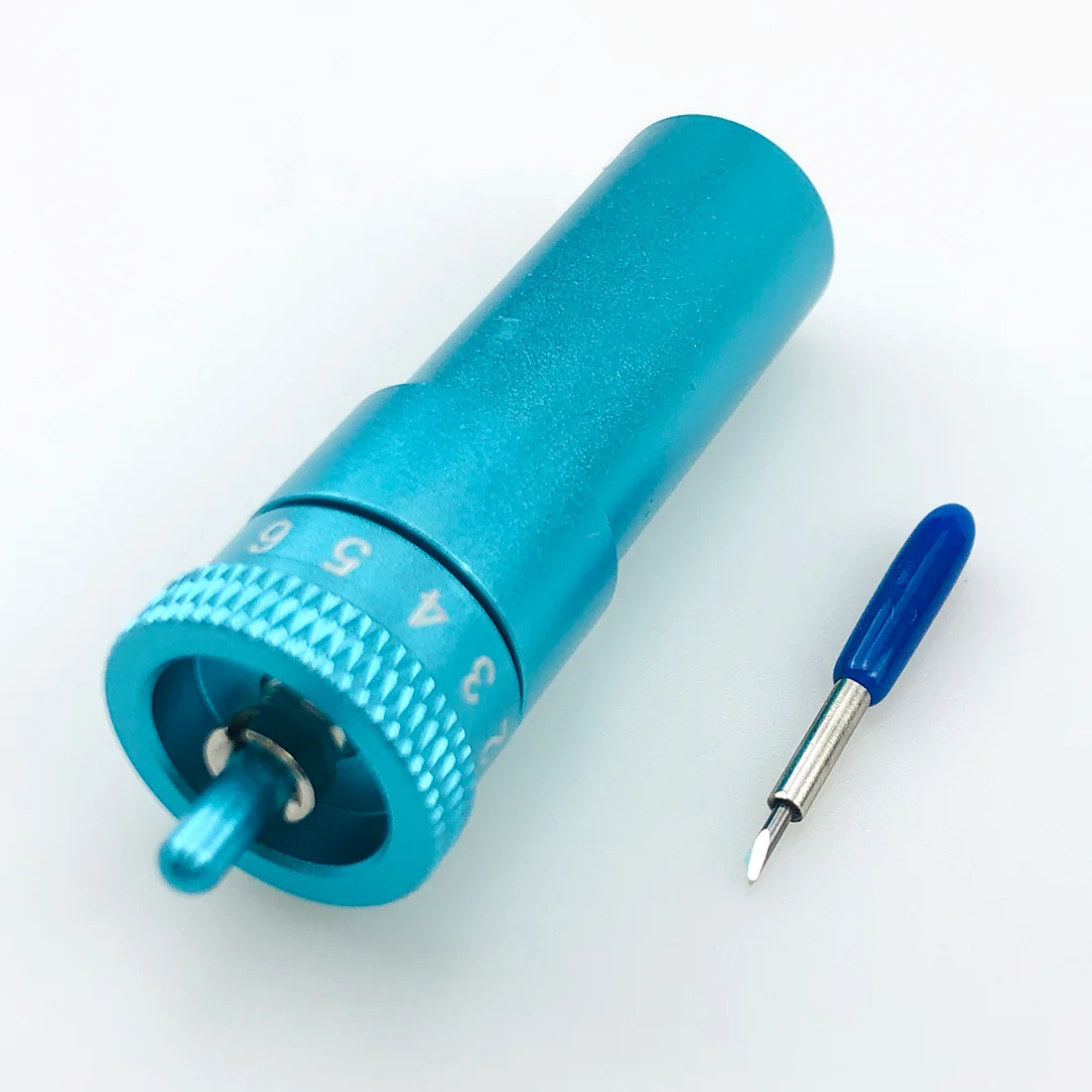 Deep Point 5pcs 60 Degree Plotter Blade Vinyl Cutter Knives for Graphtec Silhouette Cameo 3 Portrait 2 + 1pc  Adjustable Holder