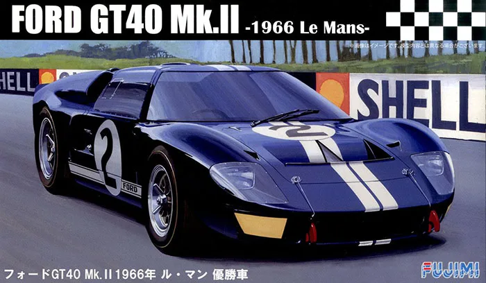 

1/24 Fujimi Plastic Assembly Car Model Toy Static Model Ford GT40 Mk-II 1966 LeMans Series DIY Assembly Kit #12603/604/605/606