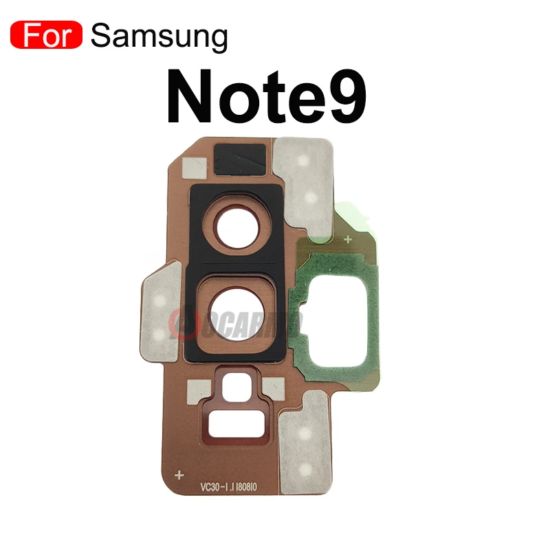 Para Samsung Galaxy Note 8 9 Note8 Note9 Lente Vidrio Cámara Trasera Con Marco Trasero Soporte y Sticker Pieza de Repuesto 5