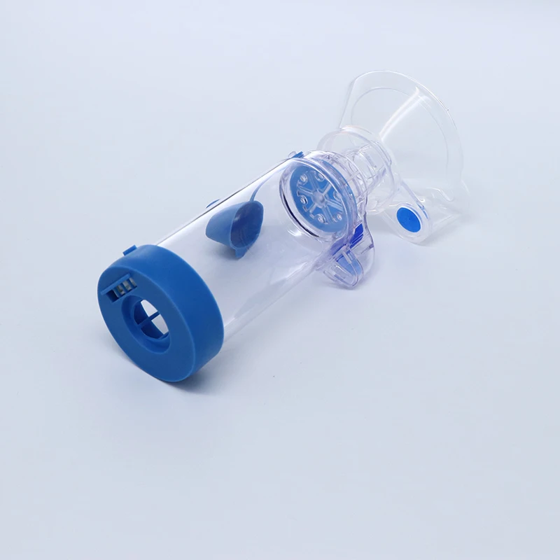 Asthma Spacer Inhaler Professional Adult/Pediatric/Baby Spacer Device Silicone Aerosol Cabin Surgical Supplies Blue