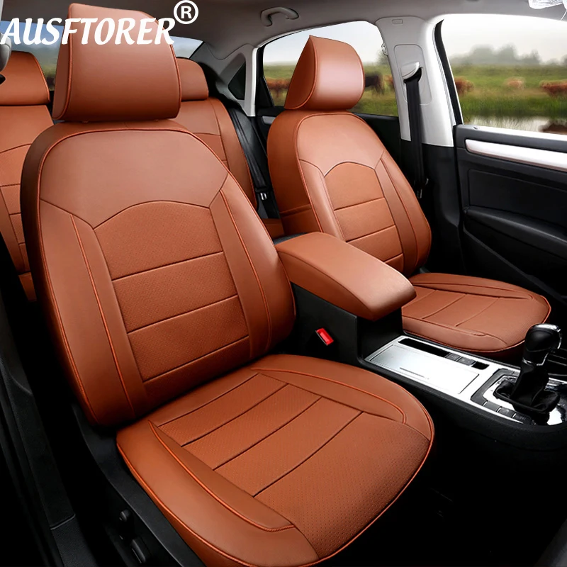 

Custom Fit Seat Covers Sets for Toyota RAV4 2017 2018 2019 2014 Genuine Leather & Leatherette Seat Cushions Cover Car Protectors