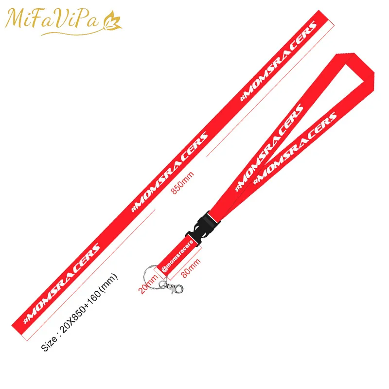 

Mifavipa 100 PCS Fashion Trinket Customized Lanyard llaveros Safety Label Customize Lanyard for Aviation Gifts Key Holder