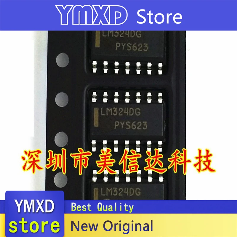 10pcs/lot New Original LM324DG LM324D quad op amp SOP-14 In Stock