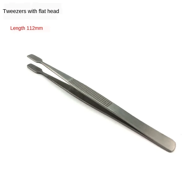 Thickened Carbon Steel Tweezers Pointed Elbow Clamp Common Rail Injector Washer Gasket Tool