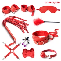 BDSM Kits Sex Bondage Set Handcuffs Gag Whip Nipple Clamps Erotic Sex Toys for Women Couples Adult Sex Shop Anal Butt Plug Tail - Image 2
