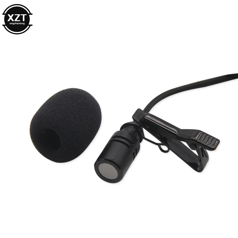 1.5m Wired Active Clip DV Lavalier Mini USB Microphone Stereo Professional Clip-on Mic for Gopro Hero 3 3+ 4 Action Camera