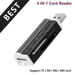 Smart All In One Card Reader Multi In 1 Card Reader SD/SDHC MMC/RS MMC TF/MicroSD MS/MS PRO/MS DUO M2 Card Reader