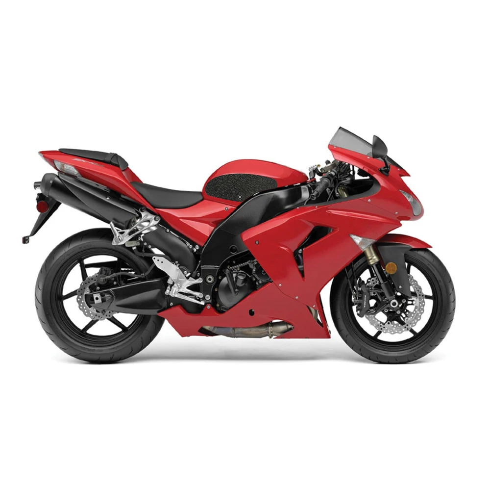 カワサキニンジャZX-10R zx10r zx 10r 2004 2005 2006 2007用モーターサイクル燃料タンク保護パッドサイドニーデカールステッカーエンブレム