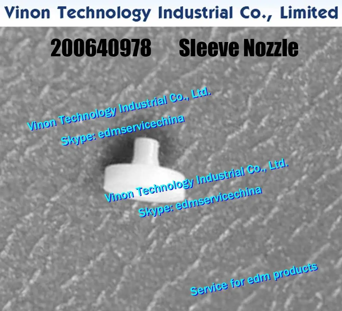 Charmille 200640978 Ceramic Sleeve Nozzle for ROBOFIL CA20,CA30,CUT20 series. edm spare parts 200.640.978, 640.978