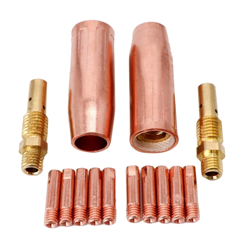 

14Pcs Mig Welding Torch Accessories Kit for Tweco Mini /1 & Lincoln Magnum 100L MIG Welder Nozzle Tip Kit