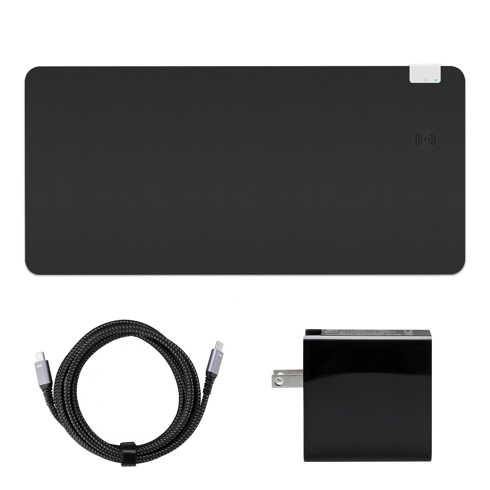 2023 New Design Wireless Charger Desk Mat with Heating Function Mouse Pad for iPhone for Huawei XXL Large Protector Mat