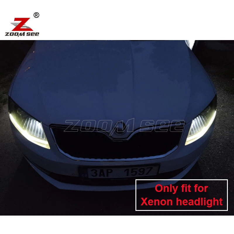 2 szt. Canbus biała dioda LED pozycja parkowania żarówka boczna dla Skoda Octavia 3 MK3 A7 z reflektorem ksenonowym (2013-2016) — zdjęcie 3