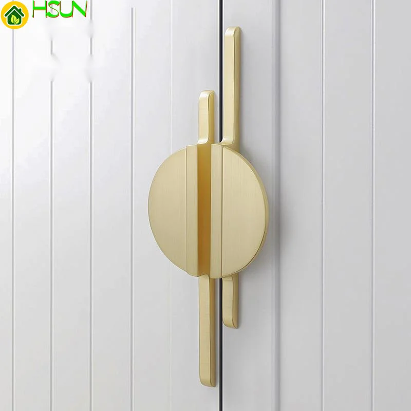 

Gray New Golden Modern Round Simple Counter Cabinet Door Drawer Pulls kitchen Cupboard Door Handle Furniture Handles Hardware