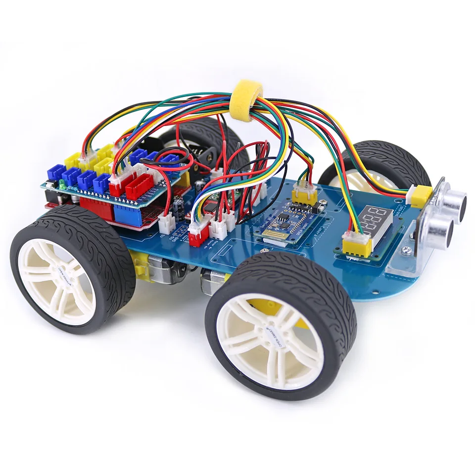4WD Smart Bluetooth Robot Car Kit for DIY Projects